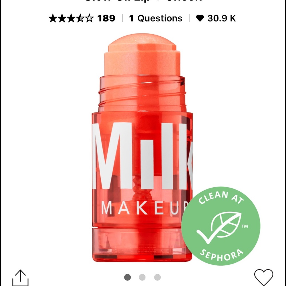 Milk Makeup Glow oil lip+cheek in FLARE